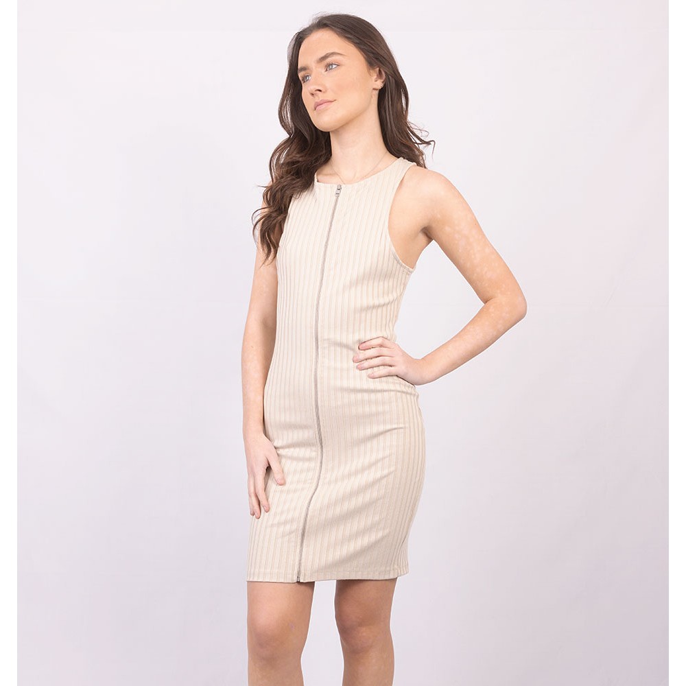 strapless open back dress Buy Women White Ribbed V-Neck Back Slit Midi Dress Online at Best Price main image 0