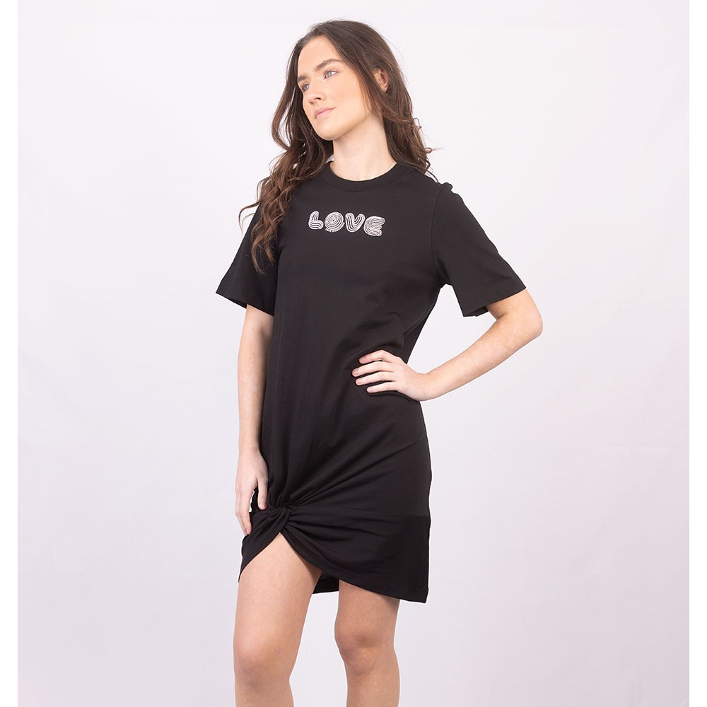 Love Moschino Stripe Logo T Shirt Dress | Oxygen Clothing