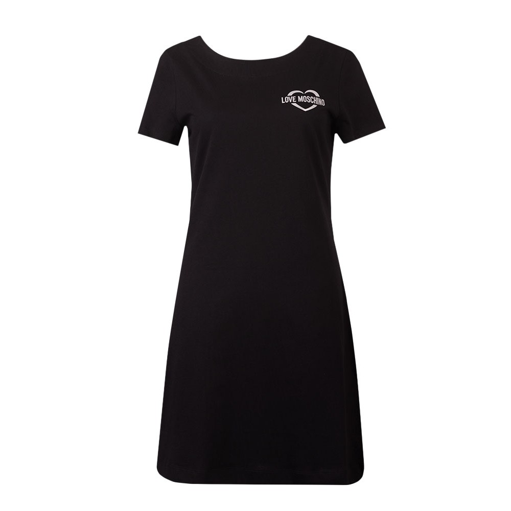 Love Moschino Small Shine Heart T Shirt Dress | Oxygen Clothing