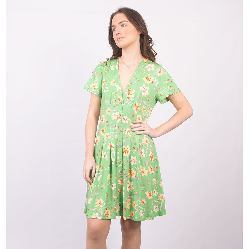 French Connection Camille Meadow V Neck Dress | Oxygen Clothing
