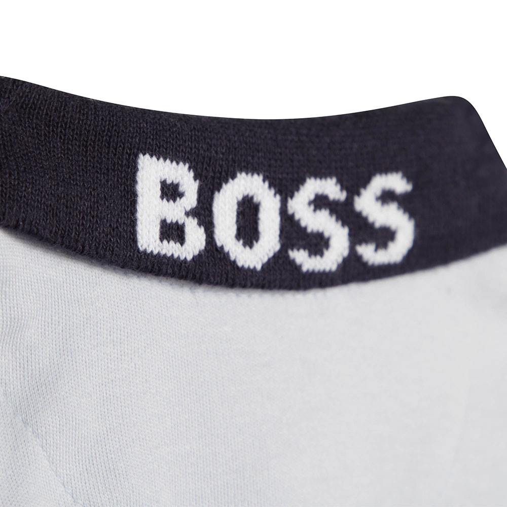 BOSS - Collar Bib Babygrow  -  Blue