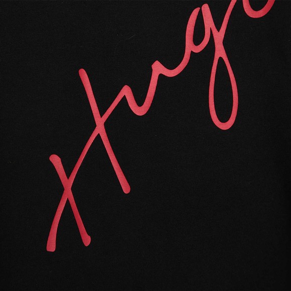 HUGO Boys Black Signature T Shirt #2