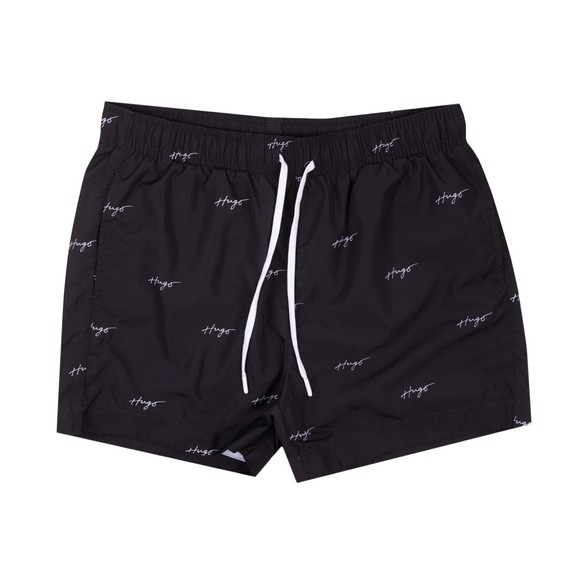 HUGO Mens Black GOAT Swim Short #1