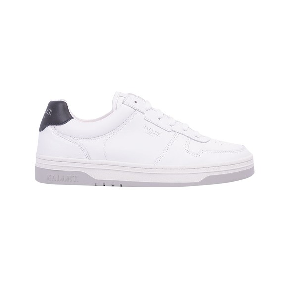 Mallet Mens White Bentham Court Trainer main image
