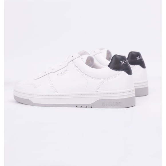 Mallet Mens White Bentham Court Trainer main image