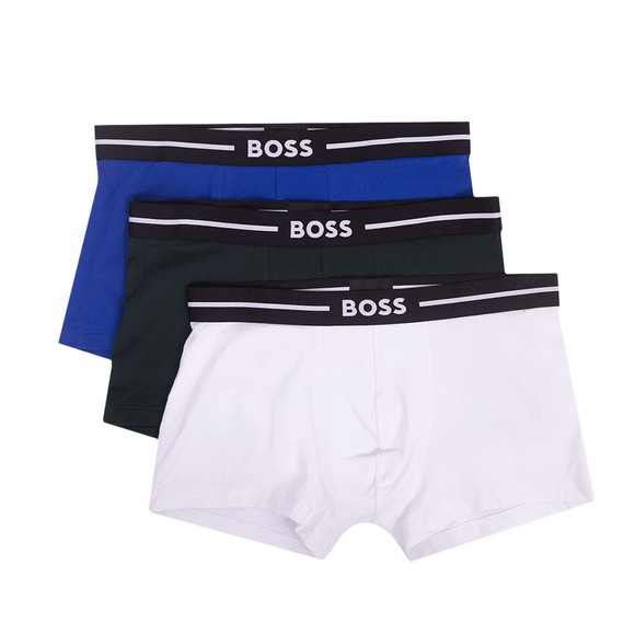 BOSS Bodywear Mens Blue 3 Pack Bold Trunk #1