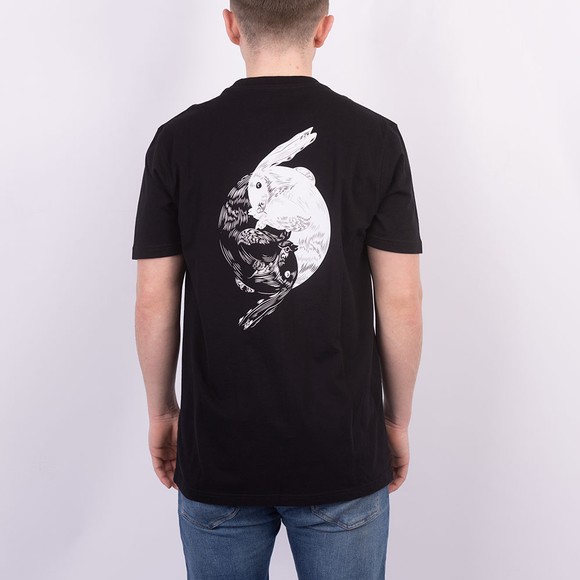 Maharishi Mens Black Yin Yang Rabbit T-Shirt main image