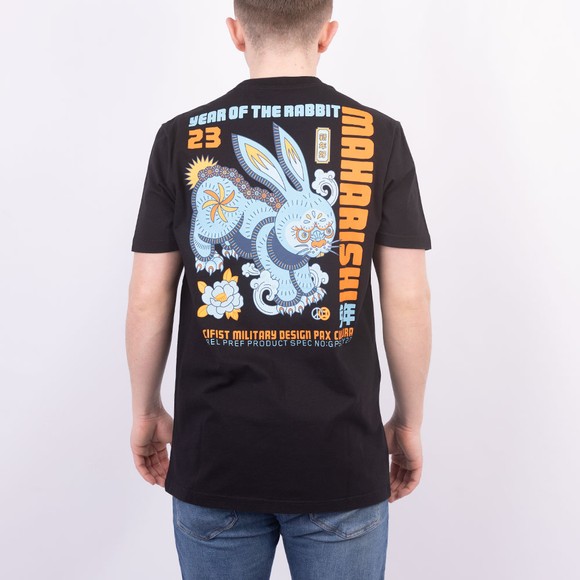 Maharishi Mens Black Year Of The Rabbit T-Shirt main image