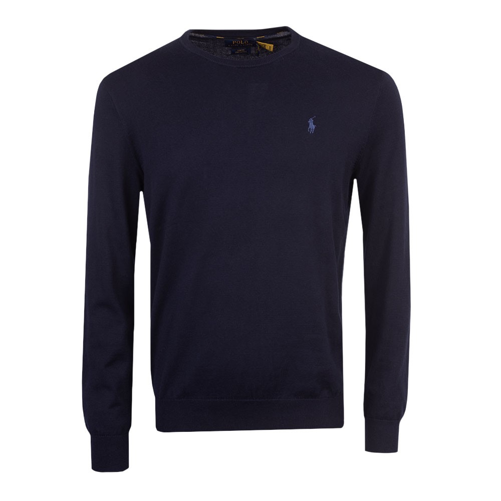 Crew Neck Cotton Knitted Jumper