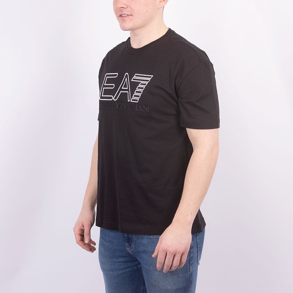 EA7 Emporio Armani Mens Black Big Logo T-Shirt main image