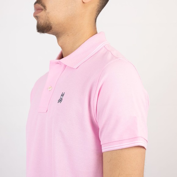 Psycho Bunny Mens Pink Logan Polo Shirt main image