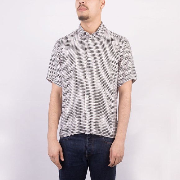 BOSS Mens Beige Formal Leno Jersey Shirt main image