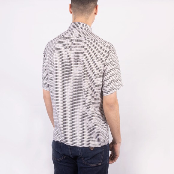BOSS Mens Beige Formal Leno Jersey Shirt main image