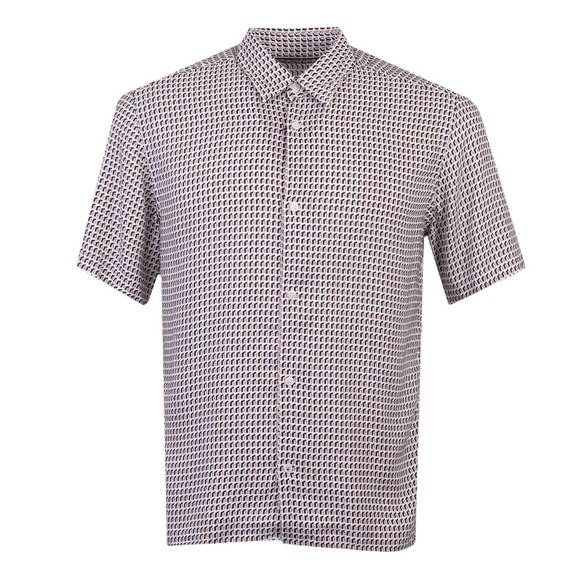 BOSS Mens Beige Formal Leno Jersey Shirt main image