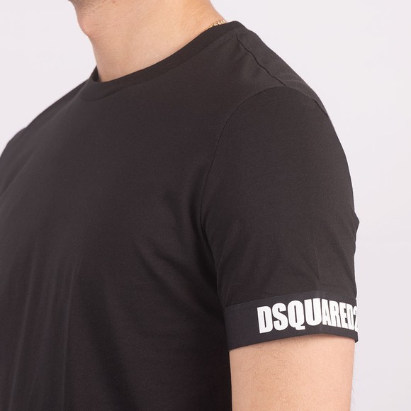 Dsquared2 Mens Black Single Armband T Shirt main image