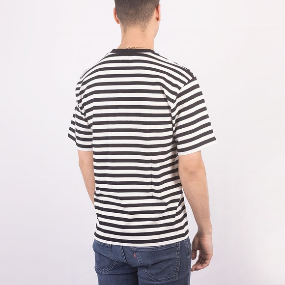 Edwin Mens Black Basic Stripe T Shirt #3