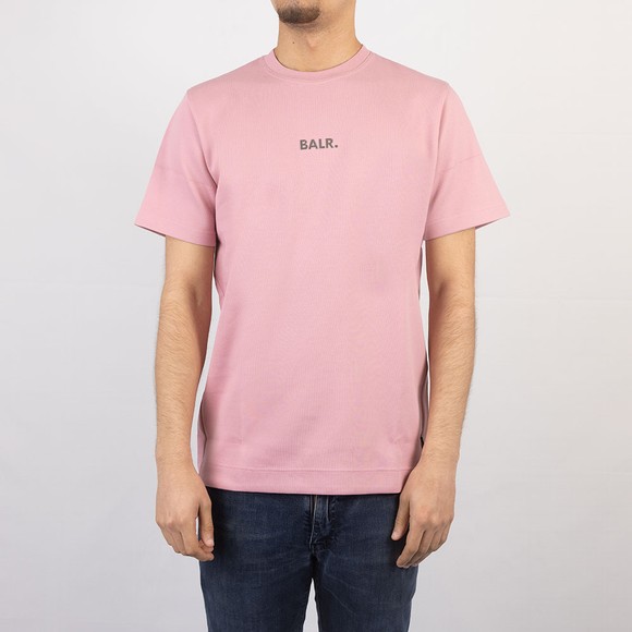 Balr Mens Pink Q-Series Straight T-Shirt