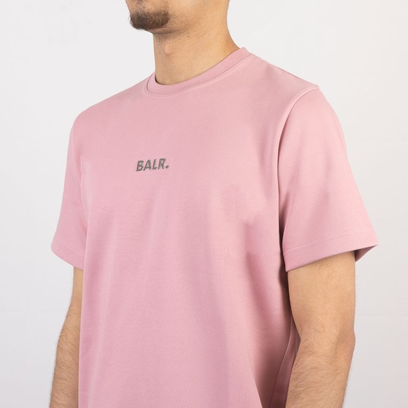 Balr Mens Pink Q-Series Straight T-Shirt main image