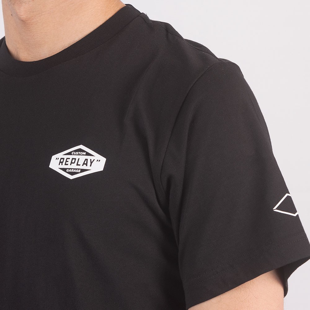 【REPLAY】★Centre Logo T-Shirt★ Replay Logo T Shirt Black | Mainline Menswear United States