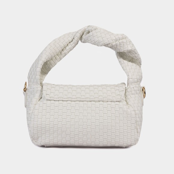 Valentino Bags Womens White Lemonade Woven Small Bag main image