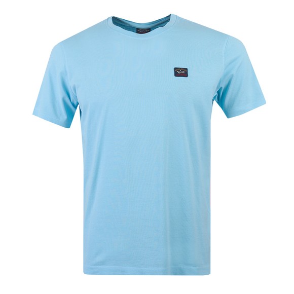 Paul & Shark Mens Blue Garment Dyed Organic T-Shirt #1