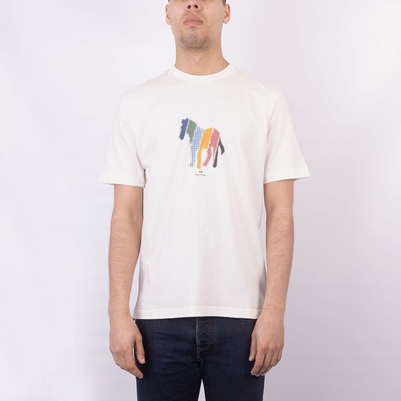 PS Paul Smith Mens White Big Zebra T-Shirt #2