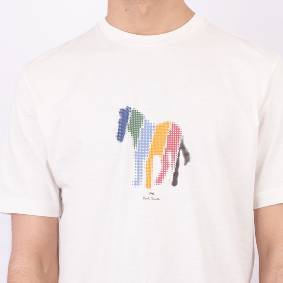 PS Paul Smith Mens White Big Zebra T-Shirt #3