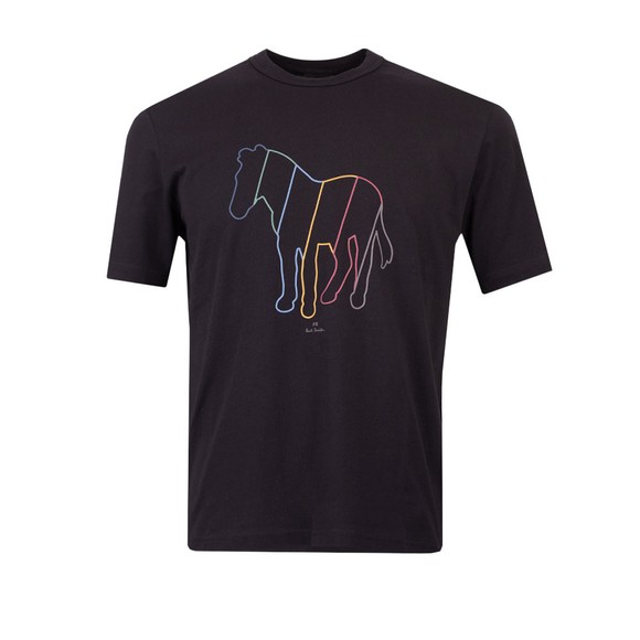 PS Paul Smith Mens Black Line Zebra T-Shirt main image