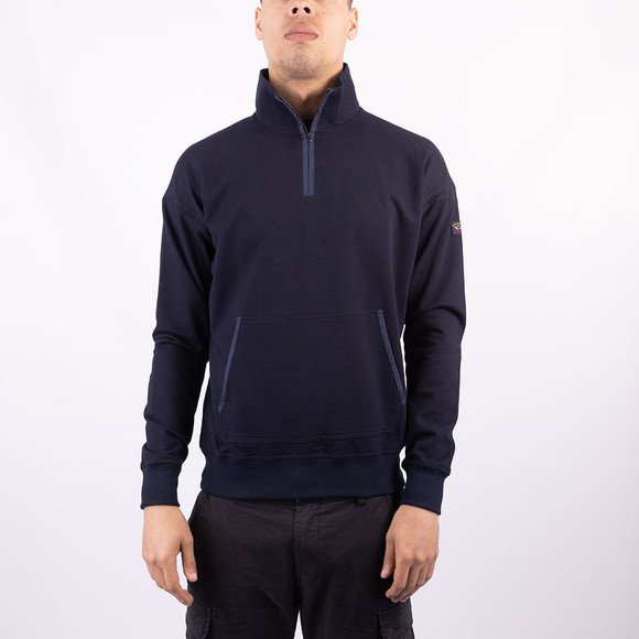 Paul & Shark Mens Blue Light Half Zip Sweatshirt main image