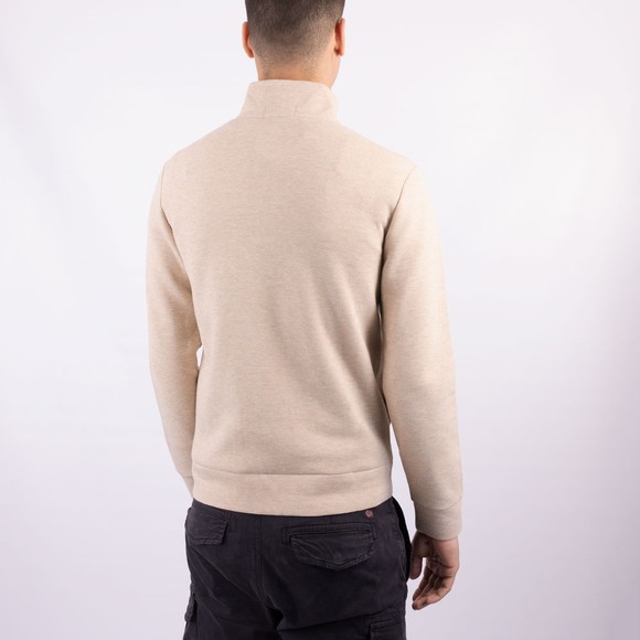 Polo Ralph Lauren Mens Off-White Double Knit 1/4 Zip Jumper #3
