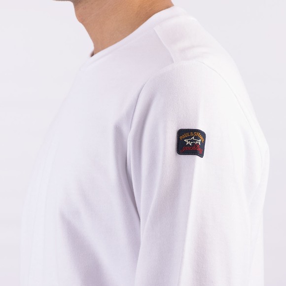 Paul & Shark Mens White Crew Neck Sweatshirt #4