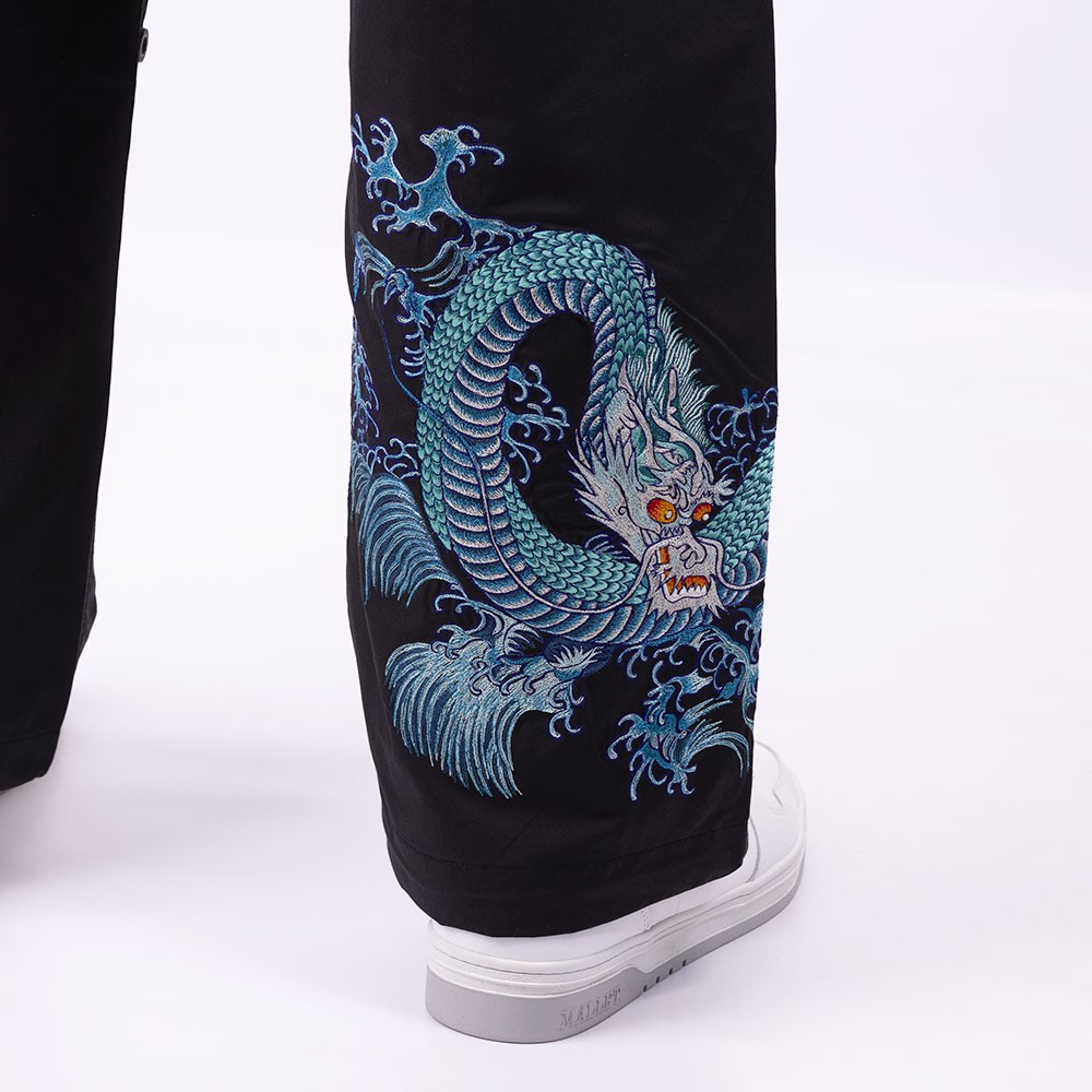 パンツ Maharishi Blue Dragon Trousers パンツ Maharishi Blue Dragon Trousers Maharishi Dragon-print
