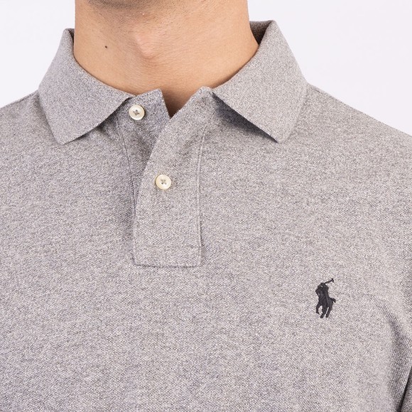 Polo Ralph Lauren Mens Grey Slim Fit Polo Shirt #4