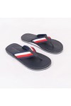 Tommy Hilfiger Mens Blue Elevated Leather Beach Sandal