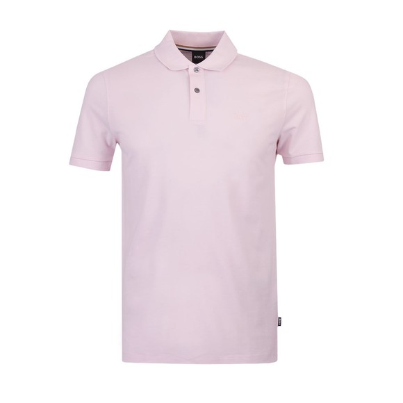 BOSS Mens Pink Formal Pallas Polo Shirt #1