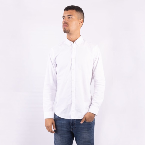 BOSS Mens White Casual Rickert Shirt