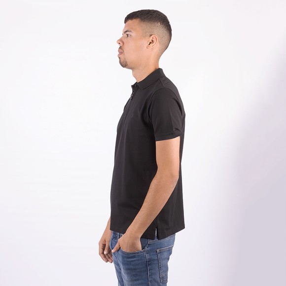 Polo Ralph Lauren Mens Black Mesh Zip Polo Shirt #3