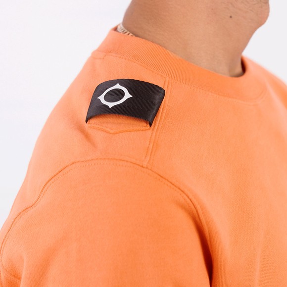 Ma.Strum Mens Orange Core Crew Sweatshirt #3