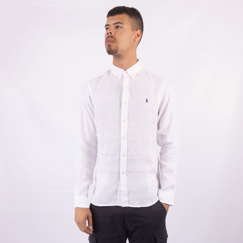 Polo Ralph Lauren Slim Fit Linen Shirt Oxygen Clothing