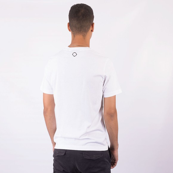 White Chest Print Graphic Tshirt main image 1