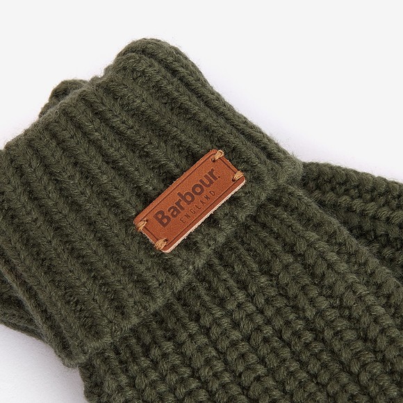 Barbour Lifestyle Womens Green Saltburn Knitted Gloves main image