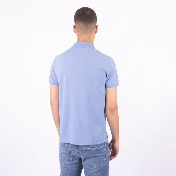 Polo Ralph Lauren Mens Blue Custom Slim Fit Short Sleeve Polo Shirt #4