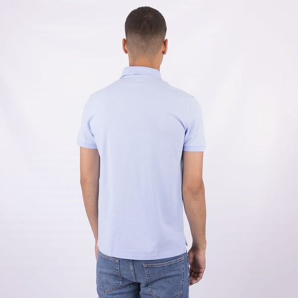 Polo Ralph Lauren Mens Blue Custom Slim Fit Short Sleeve Polo Shirt #4