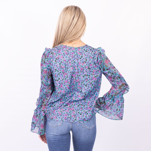 French Connection Womens Green Alezzia Ely Jacquard Mix Top main image