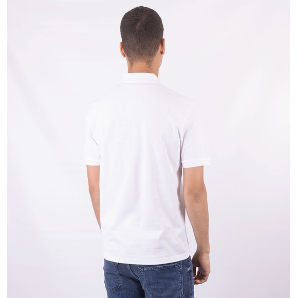 BOSS Mens White Formal Parlay 191 Logo Polo Shirt #3