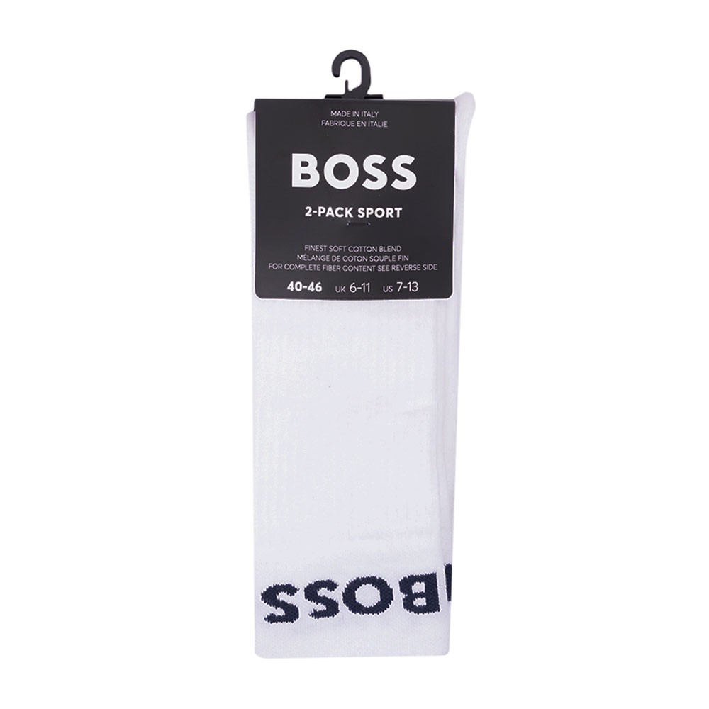 BOSS 2P RS Sport Col Sock in White & Navy | BOSS | Norton Barrie