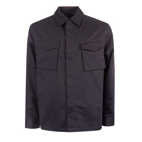 HUGO Mens Black Efris Overshirt