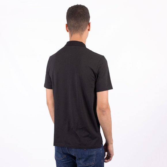 HUGO Mens Black Dekok233 Performance Polo Shirt #4