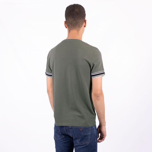 Fred Perry Mens Green Bold Tipped Piqué T-Shirt #4