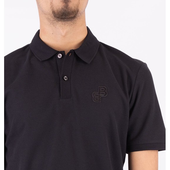 BOSS Mens Black Formal Parlay 191 Logo Polo Shirt #2
